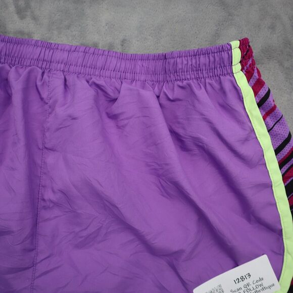 Nike Shorts Womens M Purple Dri Fit Dolphin Style Active Work Out Fitness Bottom - Picture 7 of 16